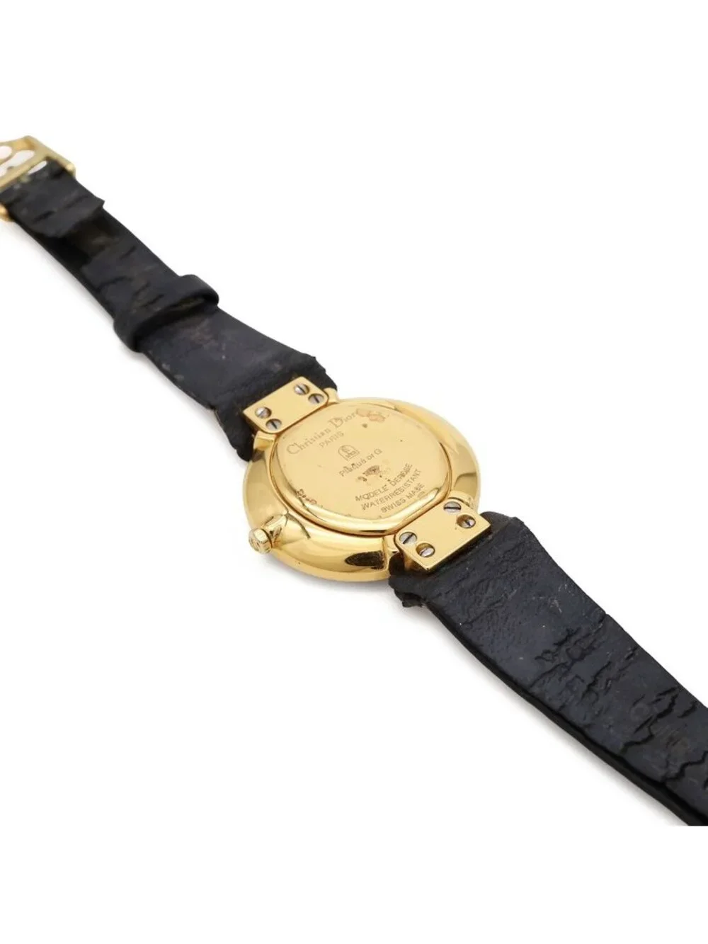 Dior Black Moon Dial Quartz Watch 46